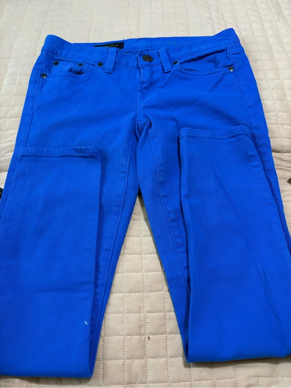 J. Crew women’s Electric Blue Skinny Jeans